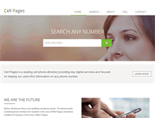 Tablet Screenshot of cellpages.com